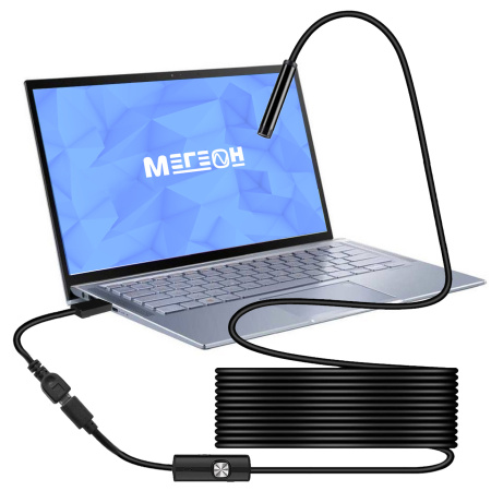 Полужесткий эндоскоп-видеоскоп microUSB 2м МЕГЕОН 33022 купить по низкой цене | МАКСПРОФИТ